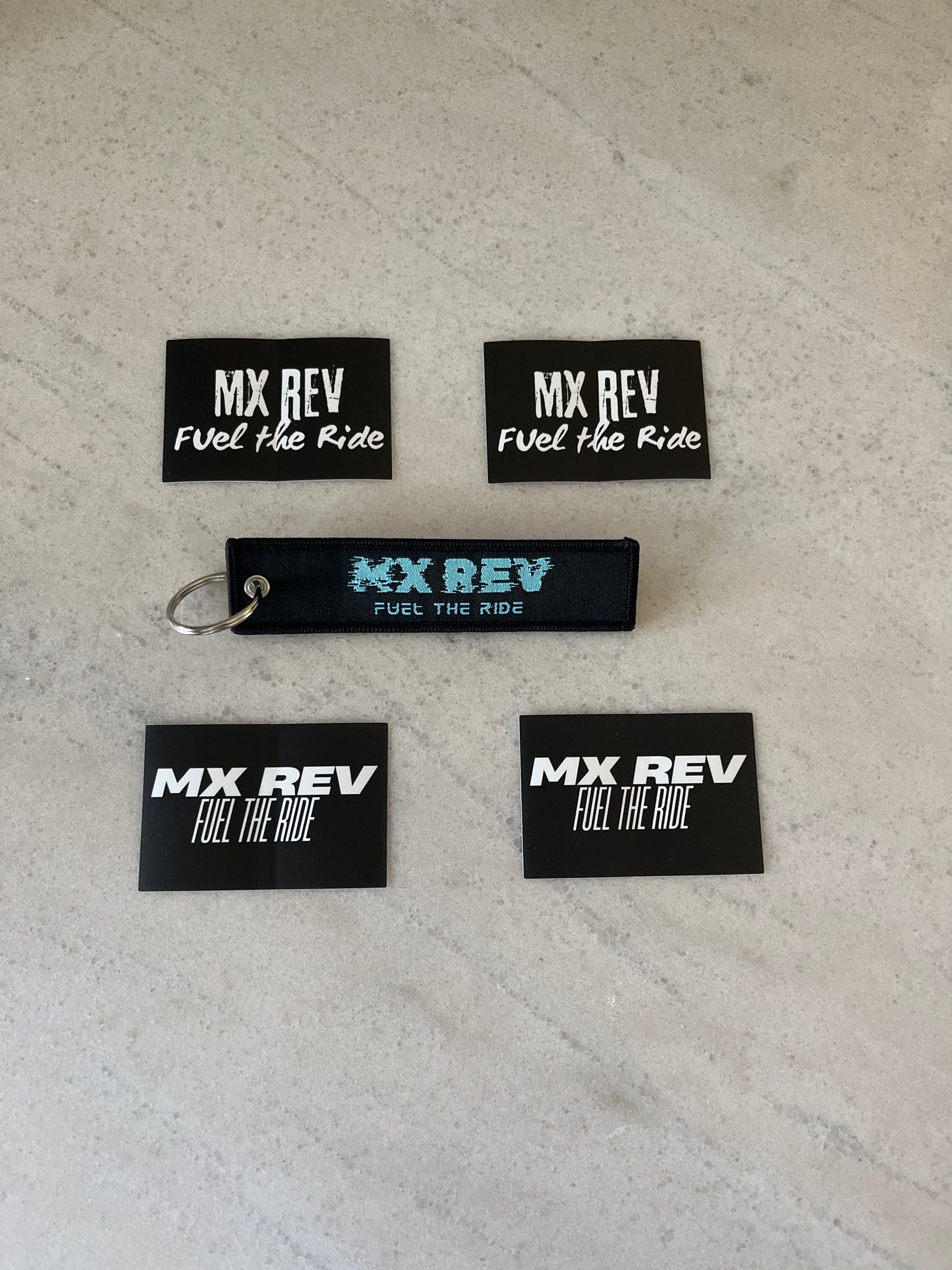 MX Rev Keychain and Sticker Bundle